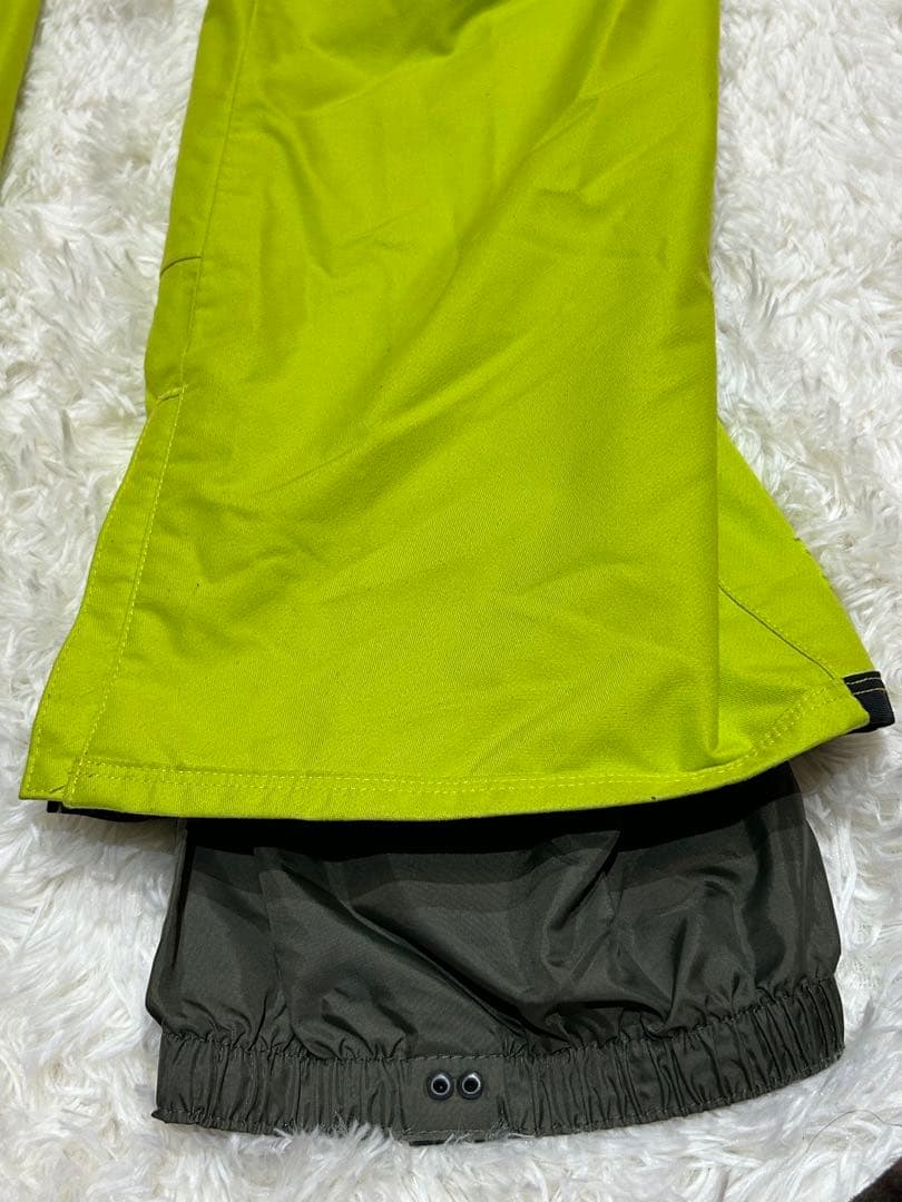 美品 BURTONスノーボードウェアカーゴパンツ メンズ L 蛍光ライムグリーン