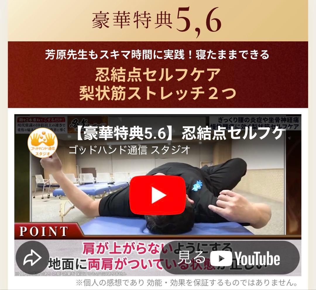 DVD 芳原雅司 「忍者マッサージ 超人が残した幻の医術」セット 特典URL付