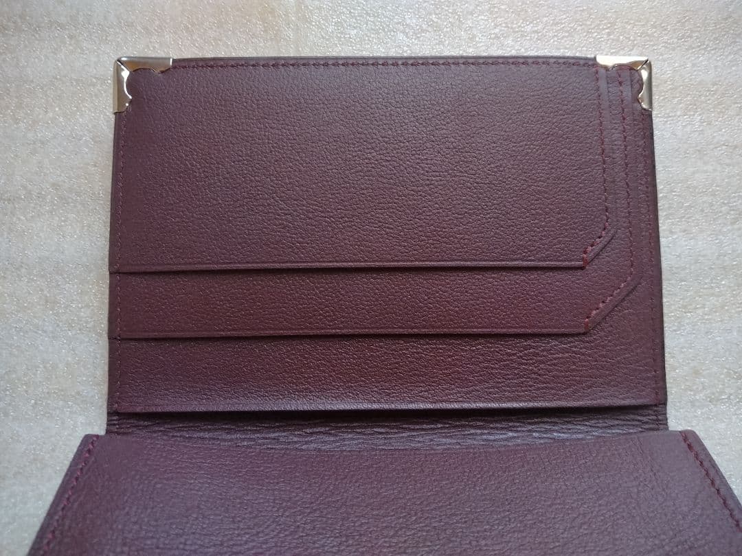 Cartierブラックレザー名刺入れ