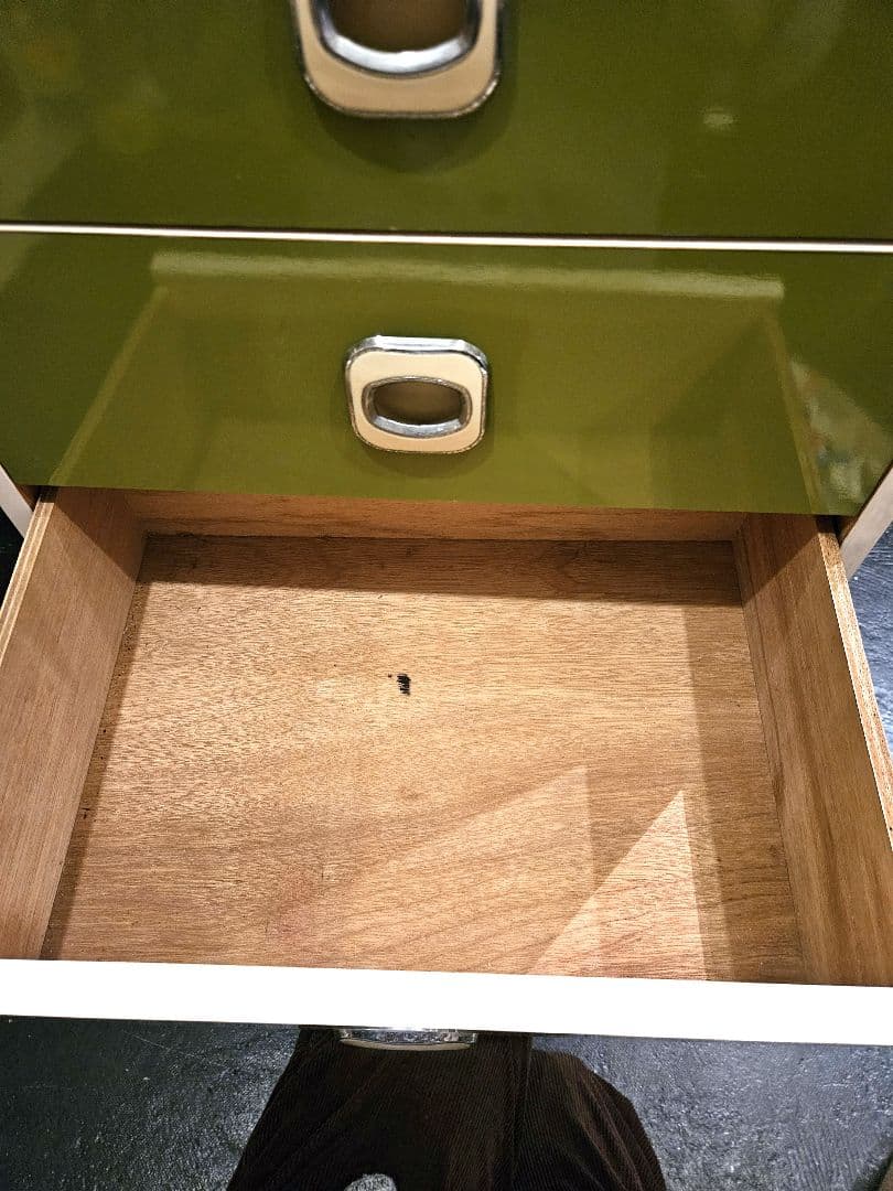 棚　タンス　引き出し　ラック　緑　昭和レトロ　レトロポップ　ヴィンテージ