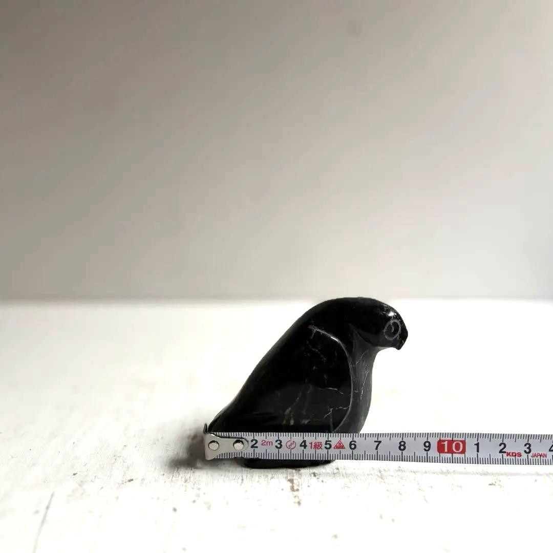 852 ヴィンテージ イヌイットアート 小鳥 ソープストーン カナダ政府公認