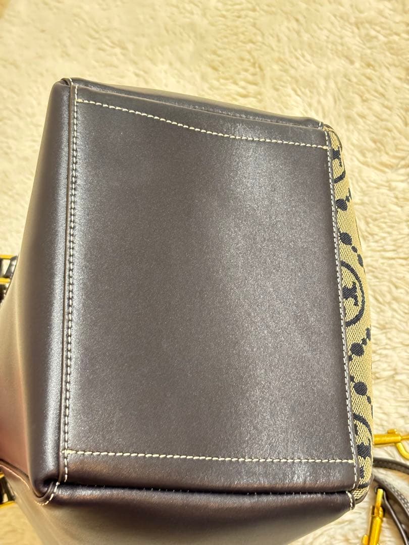 TORY BURCH モノグラムジャカードバケットバッグ