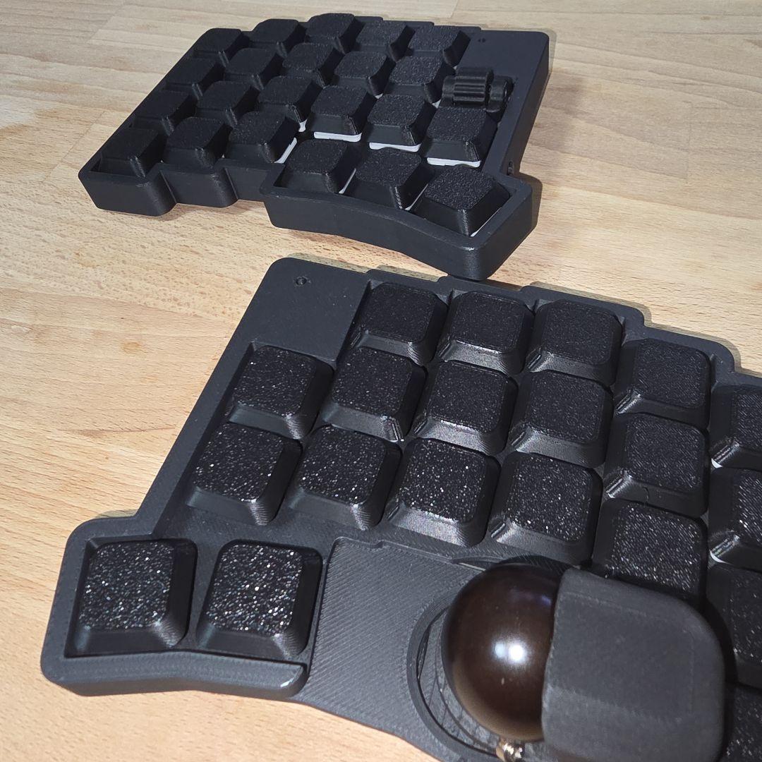 roba lp ロープロファイル 完成品 無線分割トラックボール付きキーボード