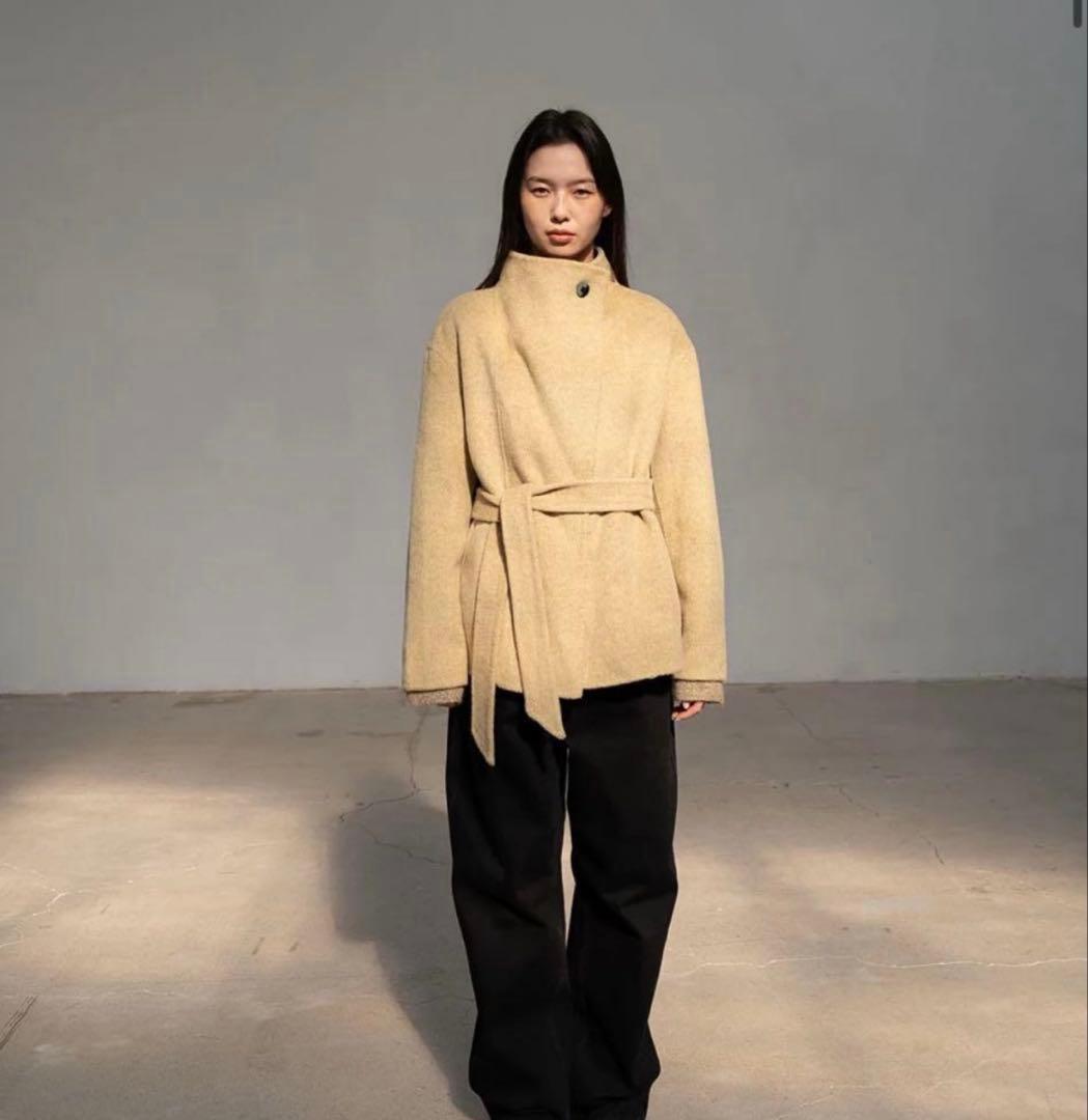 【Ohotoro 】　Ecru half coat