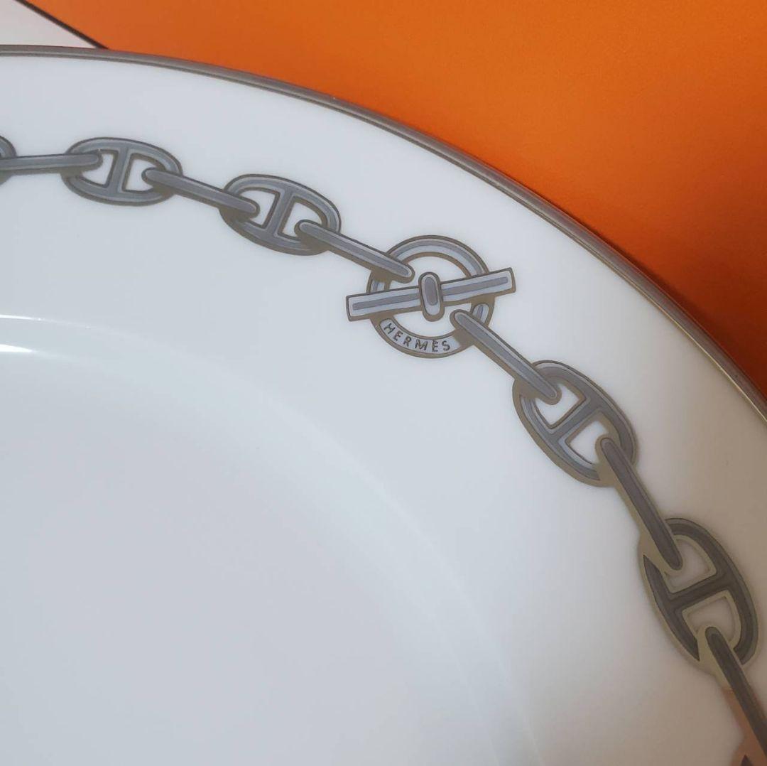 エルメス シェーヌダンクルプラチナ　27cm　2枚