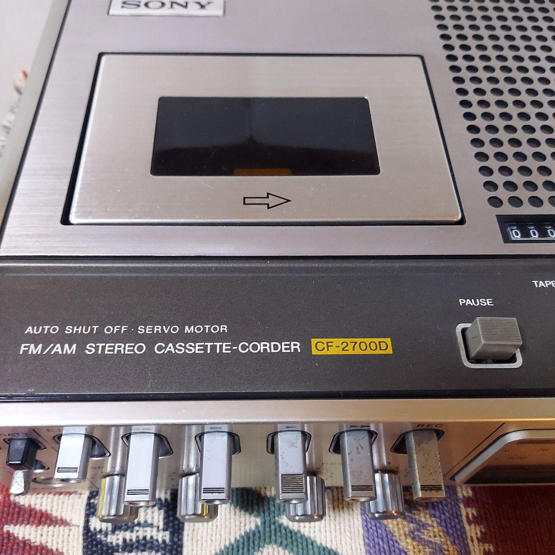 SONY CF-2700D ステレオカセットコーダーデンスケ希少品