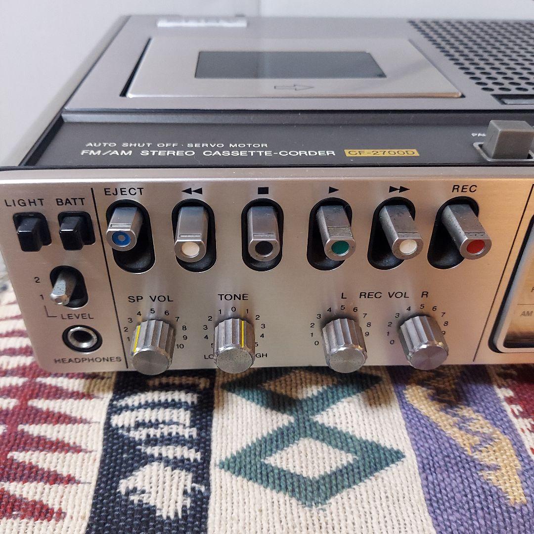 SONY CF-2700D ステレオカセットコーダーデンスケ希少品