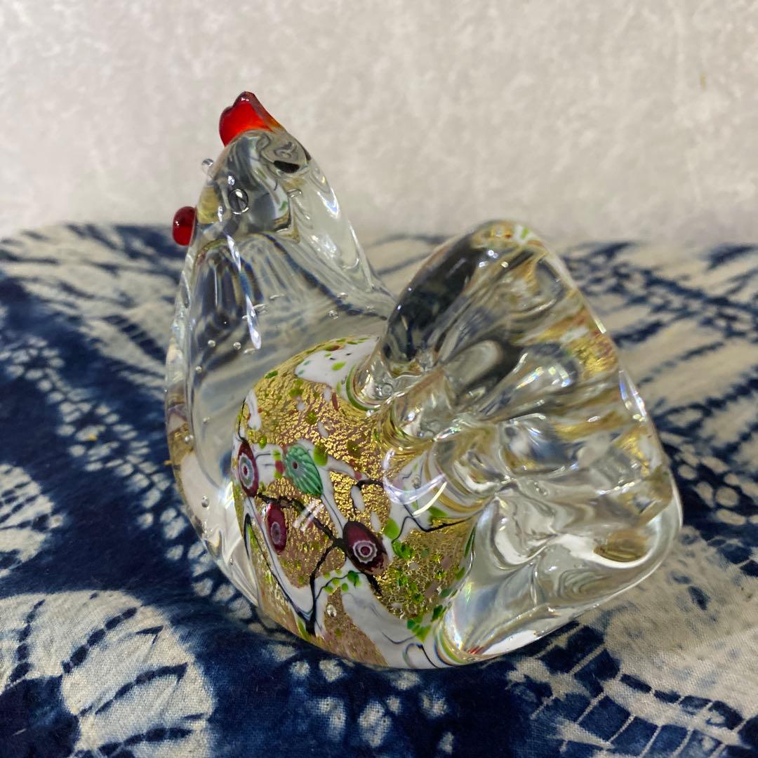 黒木国昭　硝子　鶏　欠け有り