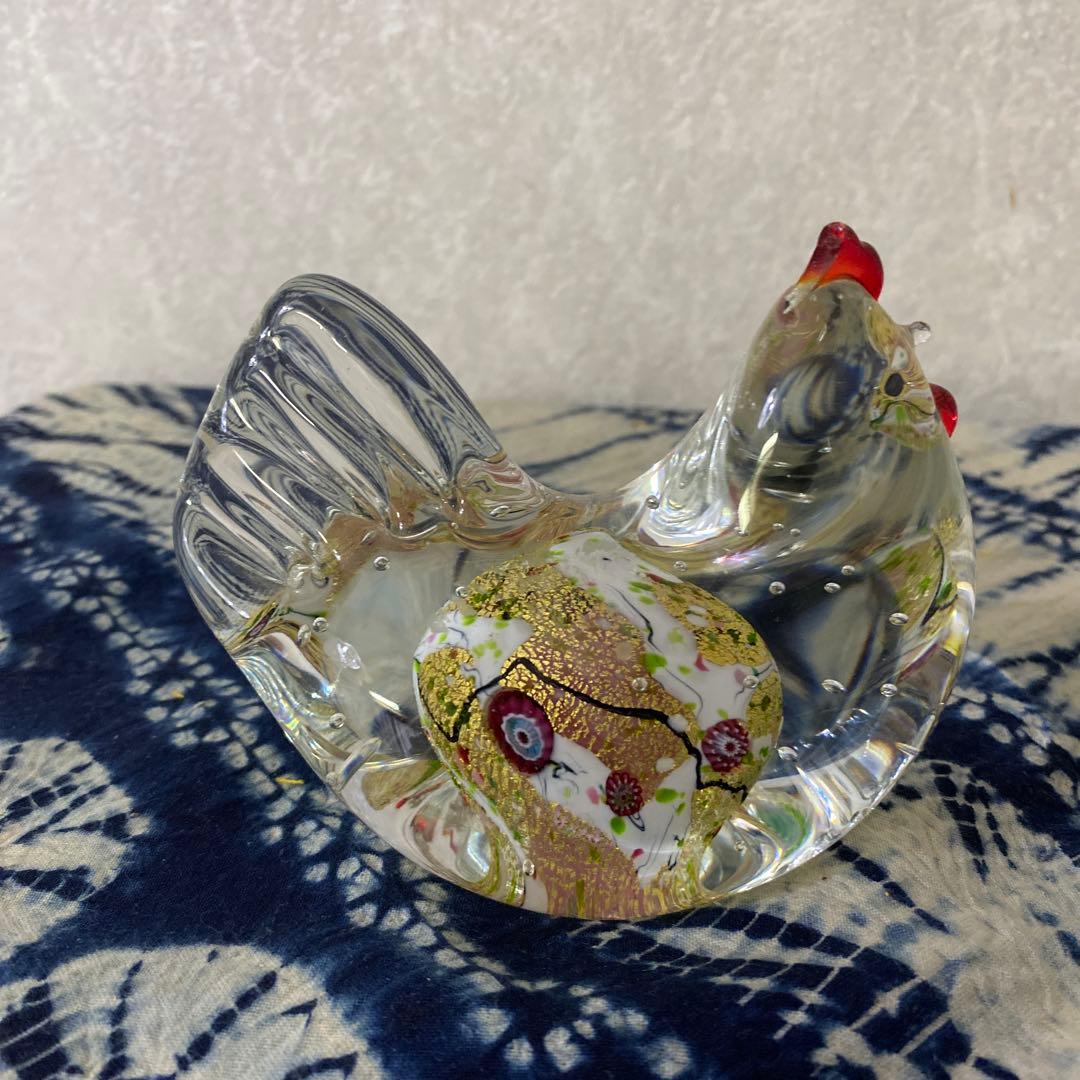 黒木国昭　硝子　鶏　欠け有り