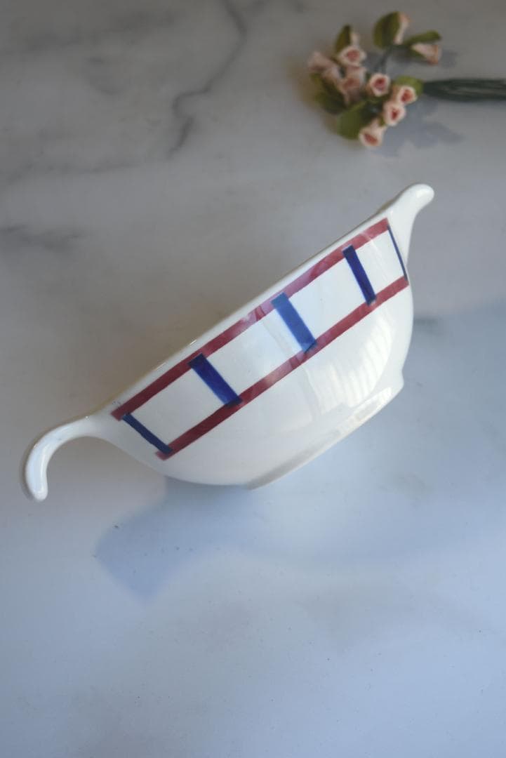 未使用　サルグミンヌ　バスク柄　ピシェ　クレミエ　フランスアンティーク