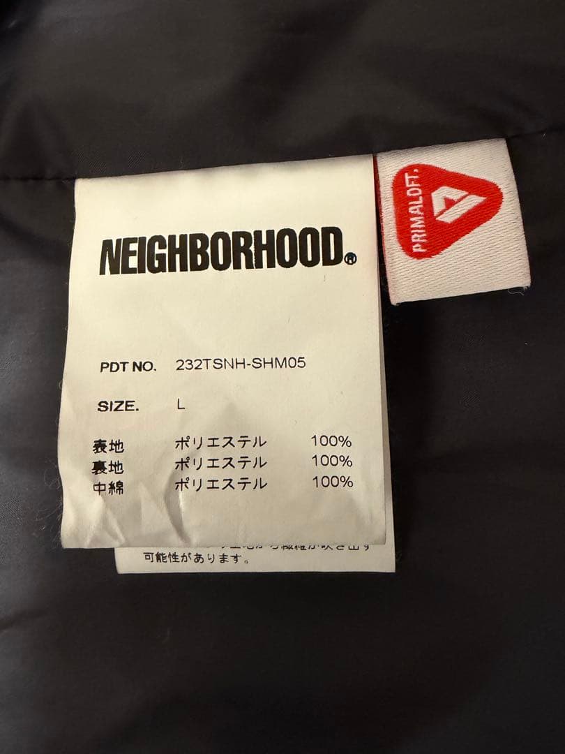 NEIGHBORHOOD プリマロフトナイロンジャケット グレー　L