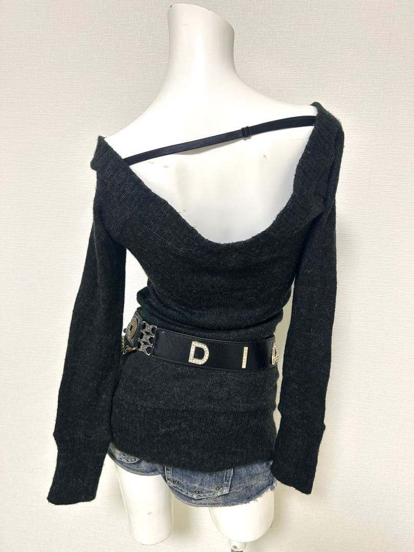 d.i.a 背中開き ニット ワンピース y2k ギャル グランジ egg