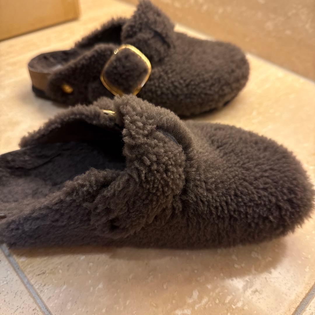 ビルケンシュトック BOSTON BB TEDDY グレー24 箱付き