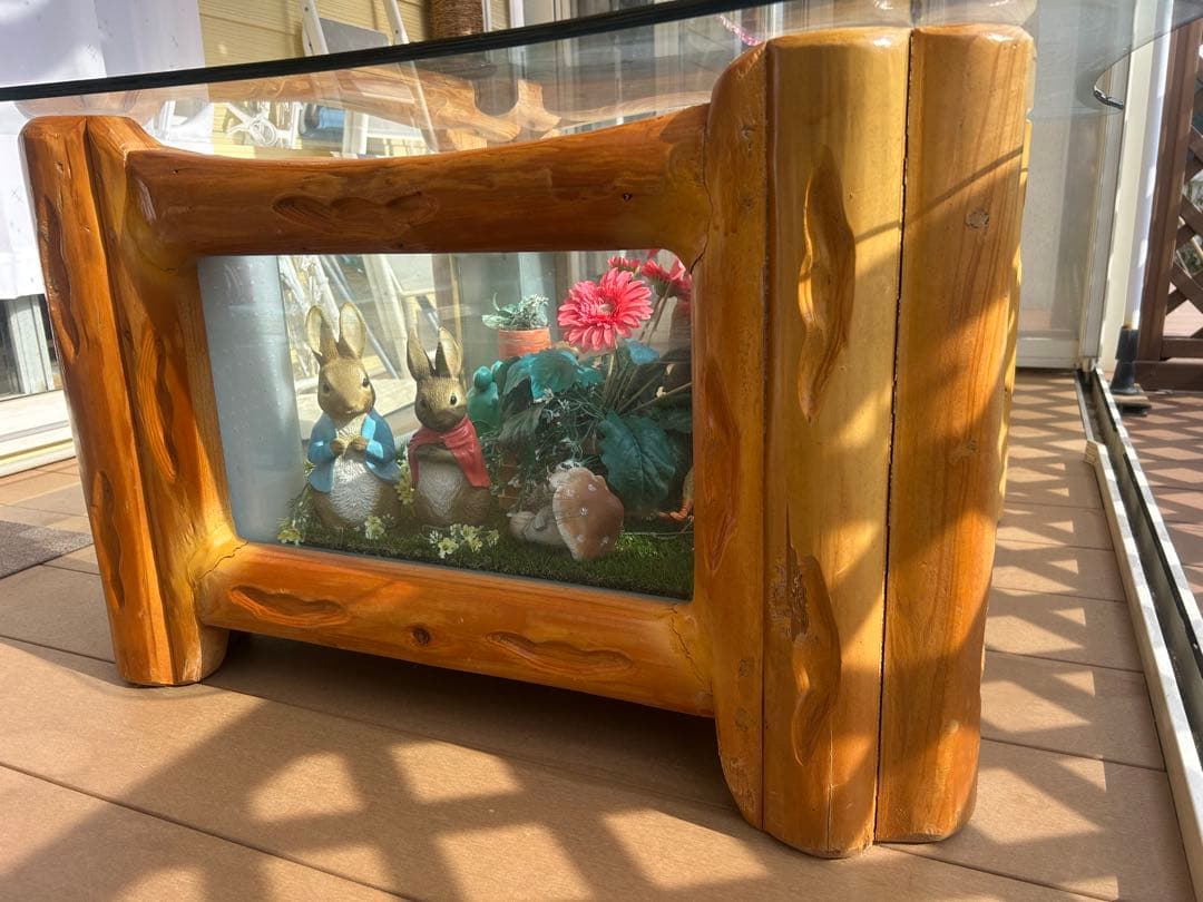 引き取り限定　キューブ型ガラス水槽ガラステーブル