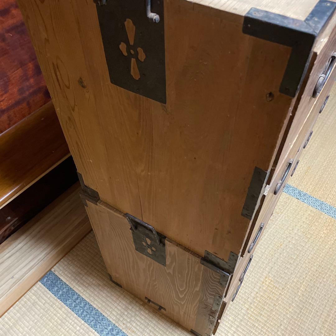 ①レトロタンス和箪笥　衣類収納　ヴィンテージ