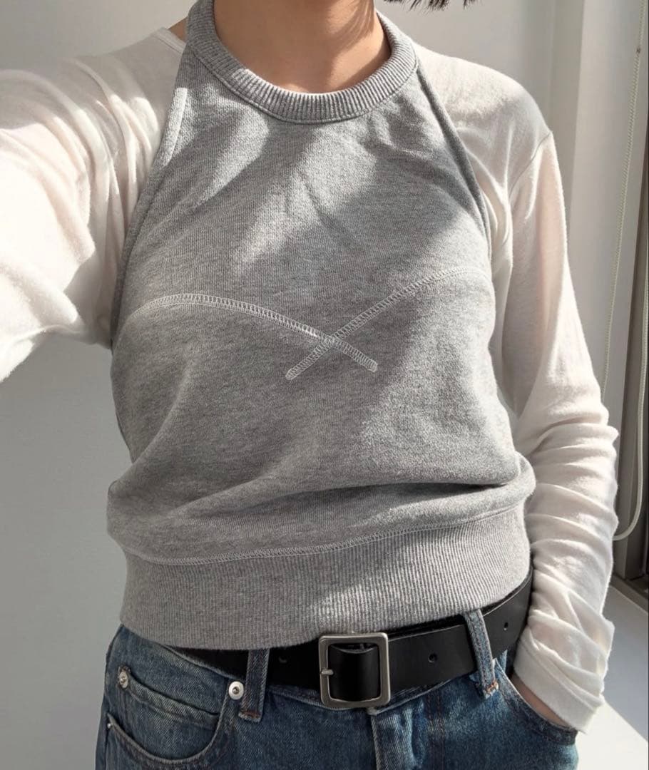 新品　未使用　JUN MIKAMI スウェットホルターネック