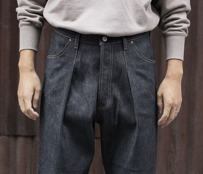 希少【HERILL】 ヘリル カシミヤ タック4PK デニム