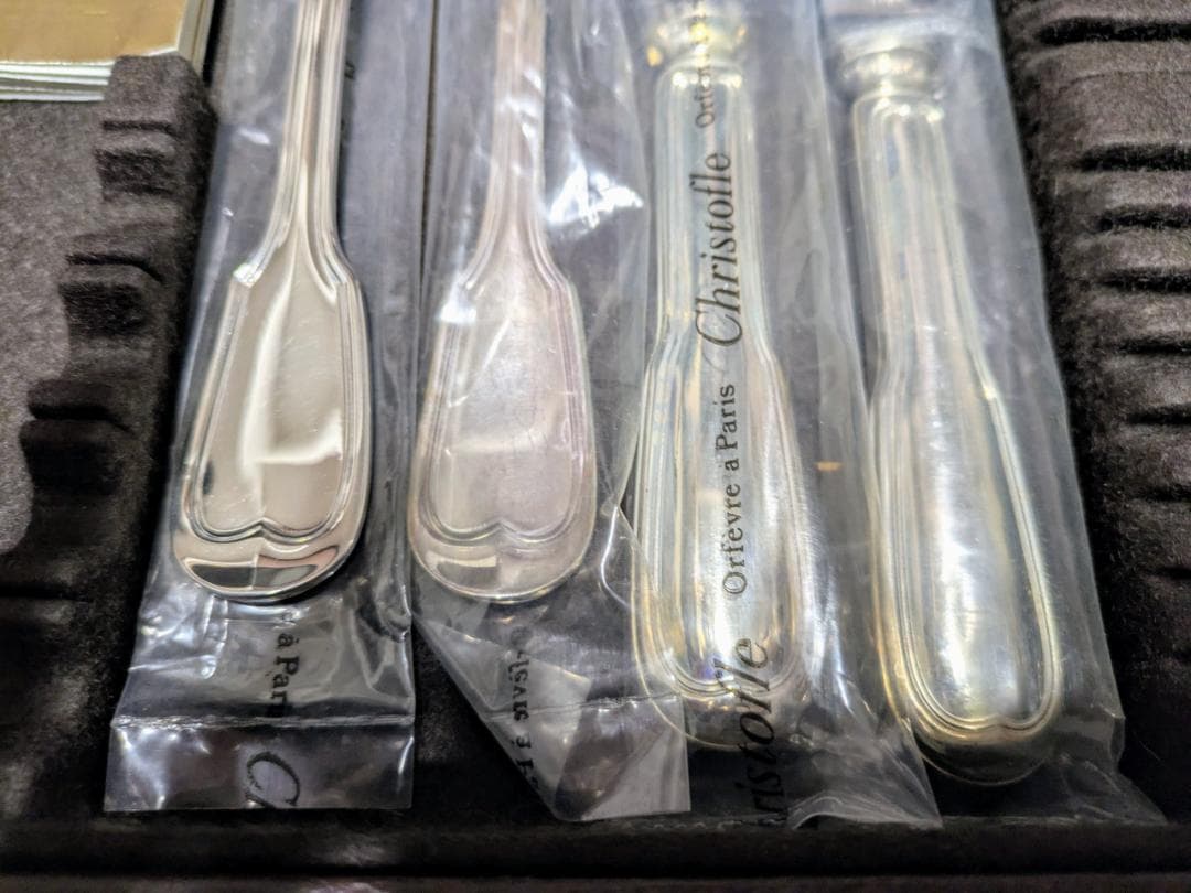 【未使用】クリストフル ナイフ＆フォーク （各２本 計４本）