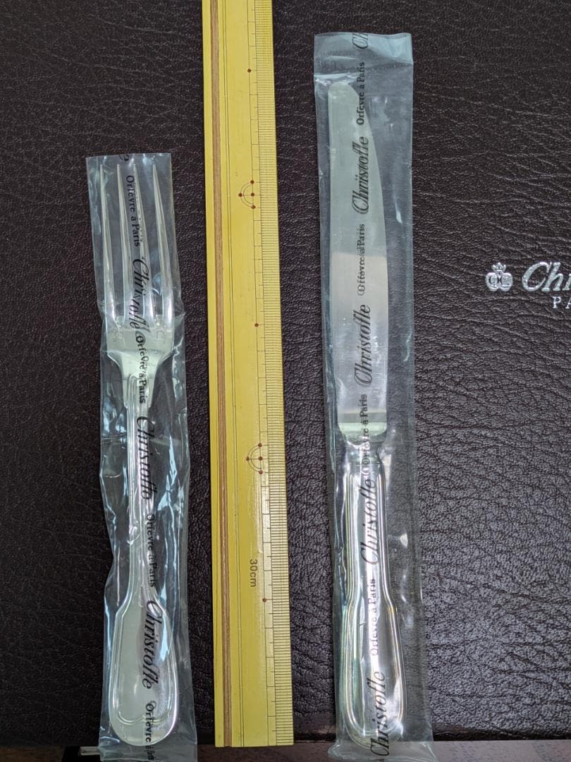 【未使用】クリストフル ナイフ＆フォーク （各２本 計４本）