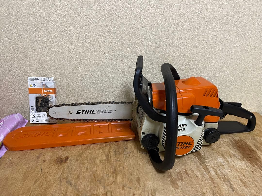 STIHL エンジン チェンソー MS170C長期倉庫保管の為ジャンク品扱い)