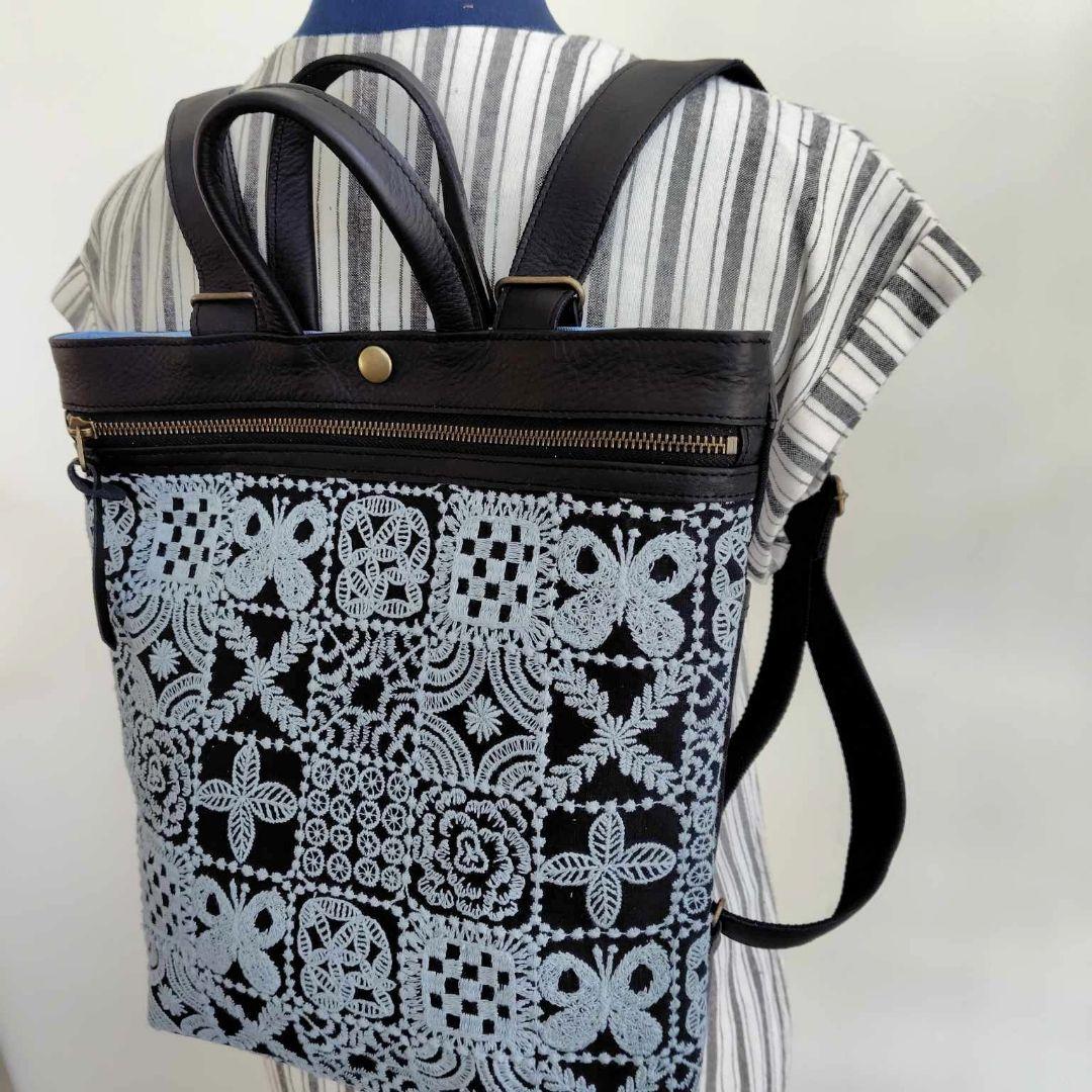 ミナペルホネン/forest tileフォレストタイルグレイ/A４トート2Way