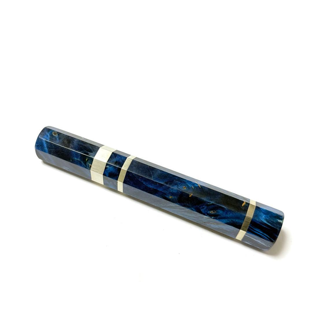 三段銀巻 白水牛角 柳刃7寸 スタビライズドウッド八角柄 柳刃210 ハンドルy