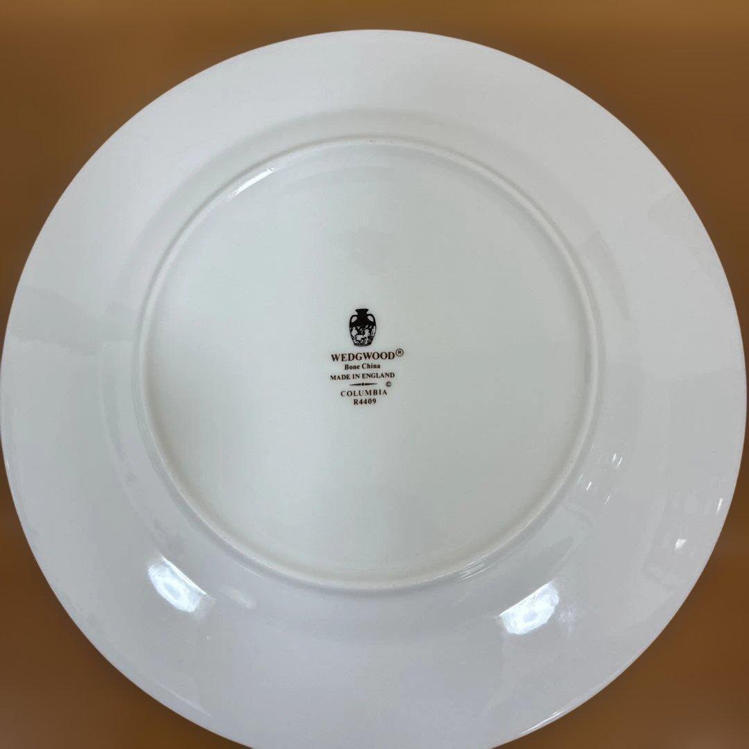 ウェッジウッド コロンビアセージグリーン プレート　丸皿　黒壷　4枚まとめ売り