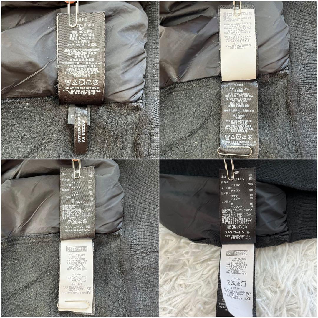 大きいサイズ✨RLX　ラルフローレン　ゴルフ　ハイブリッドダウン　パーカー　黒色