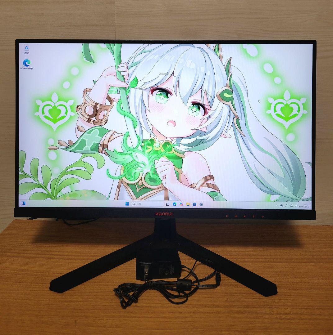 R　KOORUI ゲーミングモニター 24インチ　165Hz