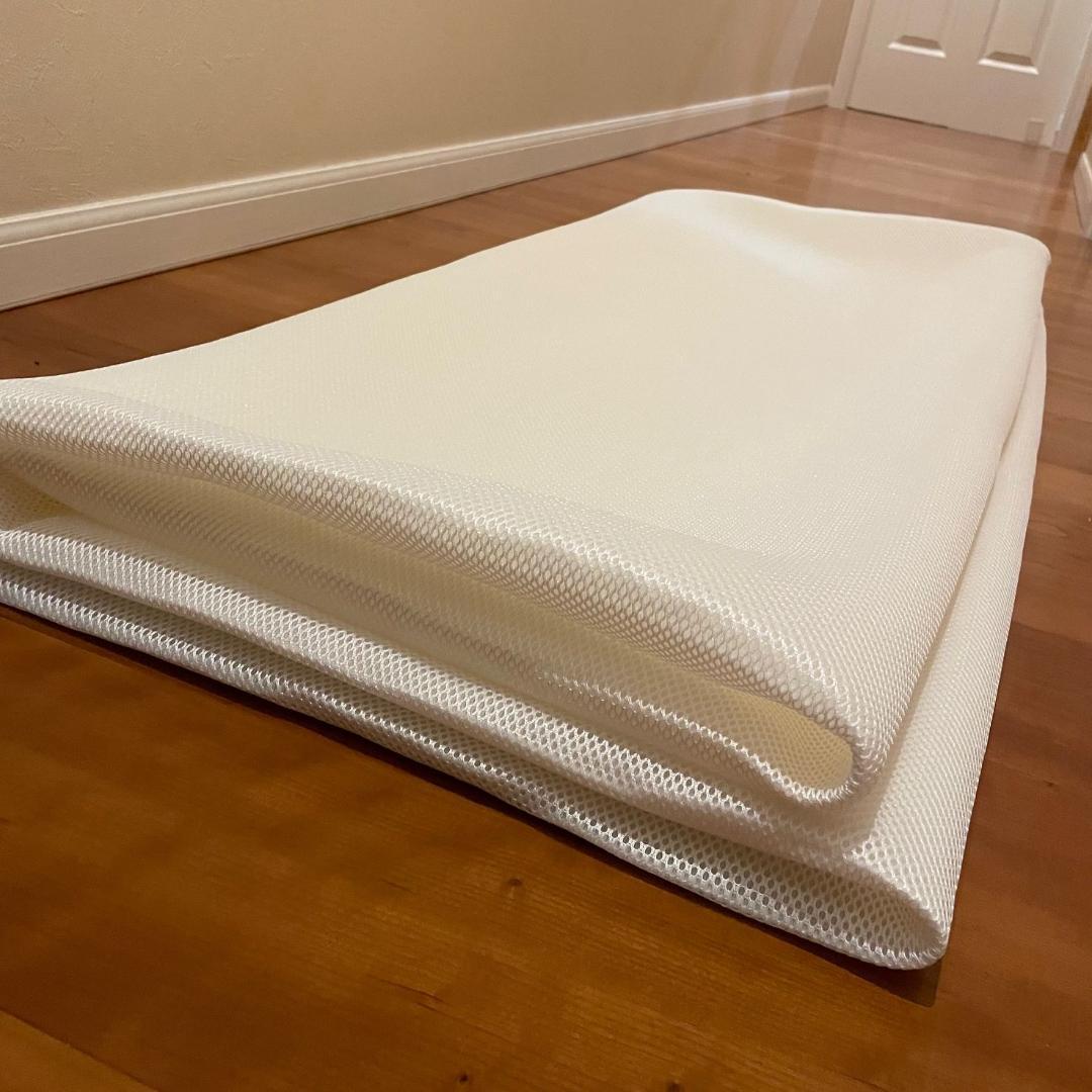 カバー付◆４.５cm厚 硬め◆ 東洋紡ブレスエアー相当品 98×200cm 新品