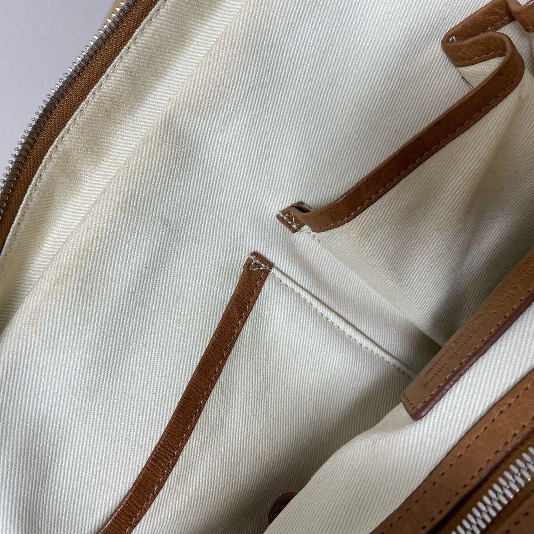 ダンヒル　ビジネスバッグ　ブリーフケース　キャメル　レザー　L3J381T