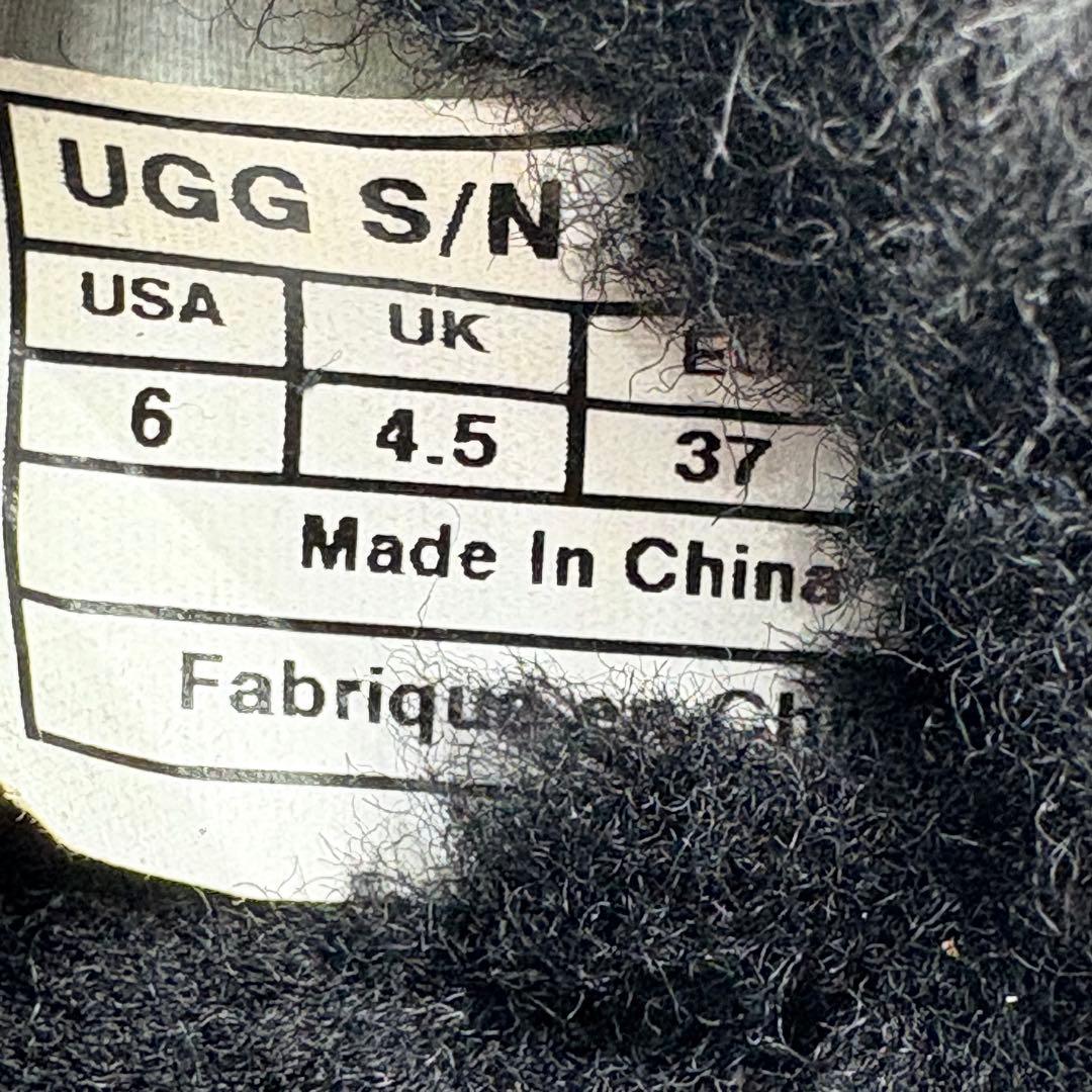 美品✨ UGG ムートン ツイードモカシン スリッポン 【23.0】 ファー