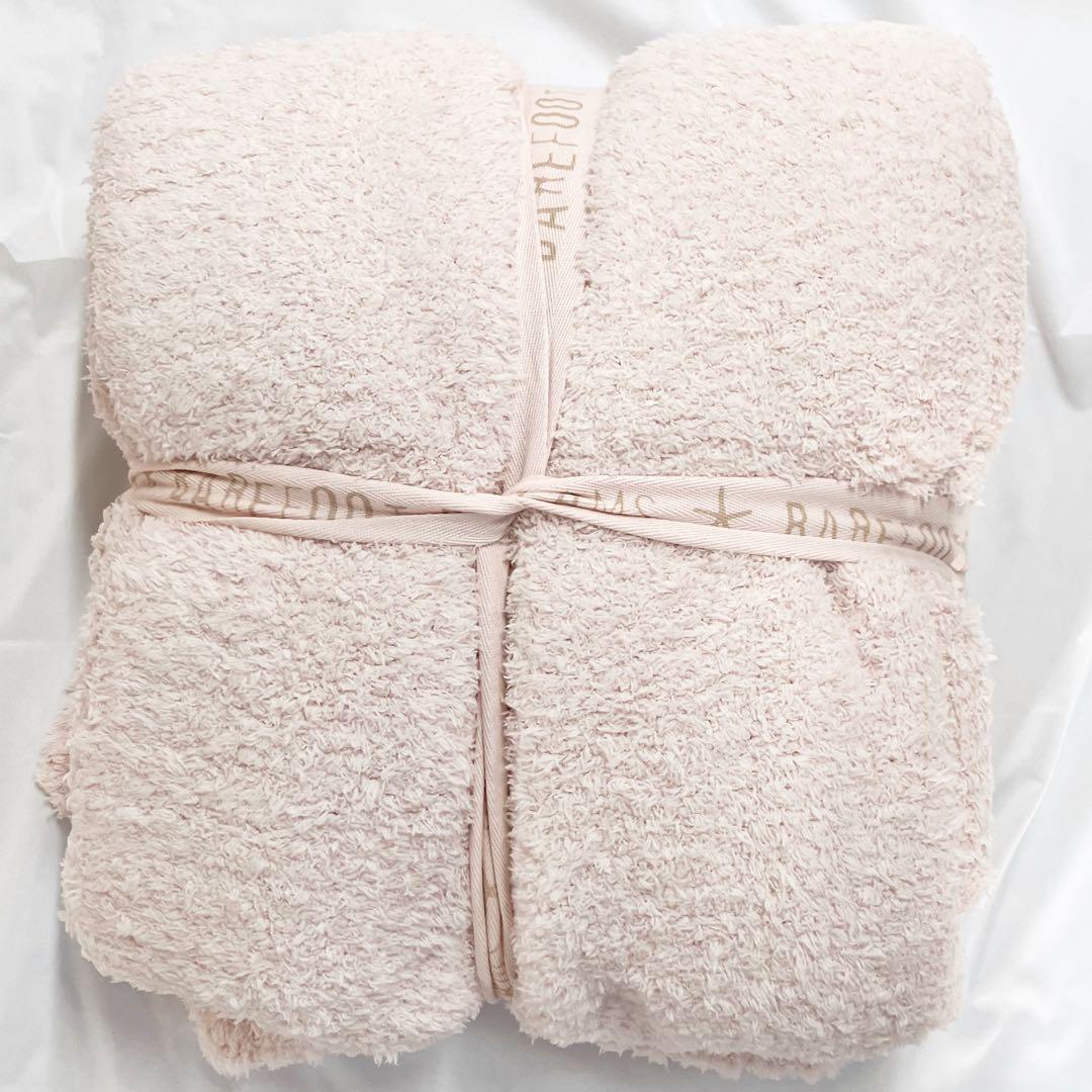 ベアフットドリームズ コージーシック スロー シングル ブランケット ピンク