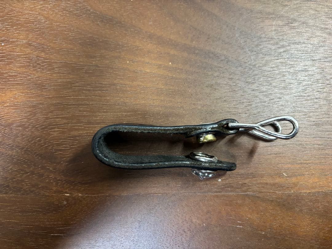 CHROME HEARTS Wベルトループクロスボタンレザー