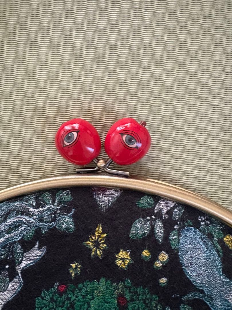 ヒグチユウコ　ジャガード　がまぐちバッグ　ボリス雑貨店　ボリス