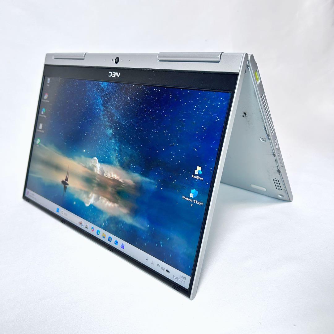 【2in1・バッテリー超良好】NEC｜タッチ対応・Core i5・SSD搭載