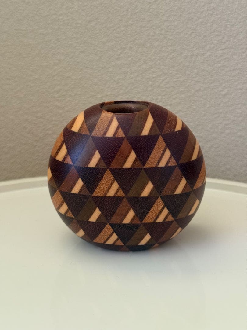 貴重★かなざし★金指勝悦★寄木細工★一輪挿し★花入れ★花瓶★箱根駅伝