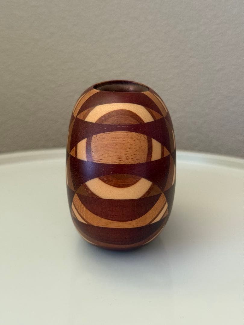 貴重★かなざし★金指勝悦★寄木細工★一輪挿し★花入れ★花瓶★箱根駅伝
