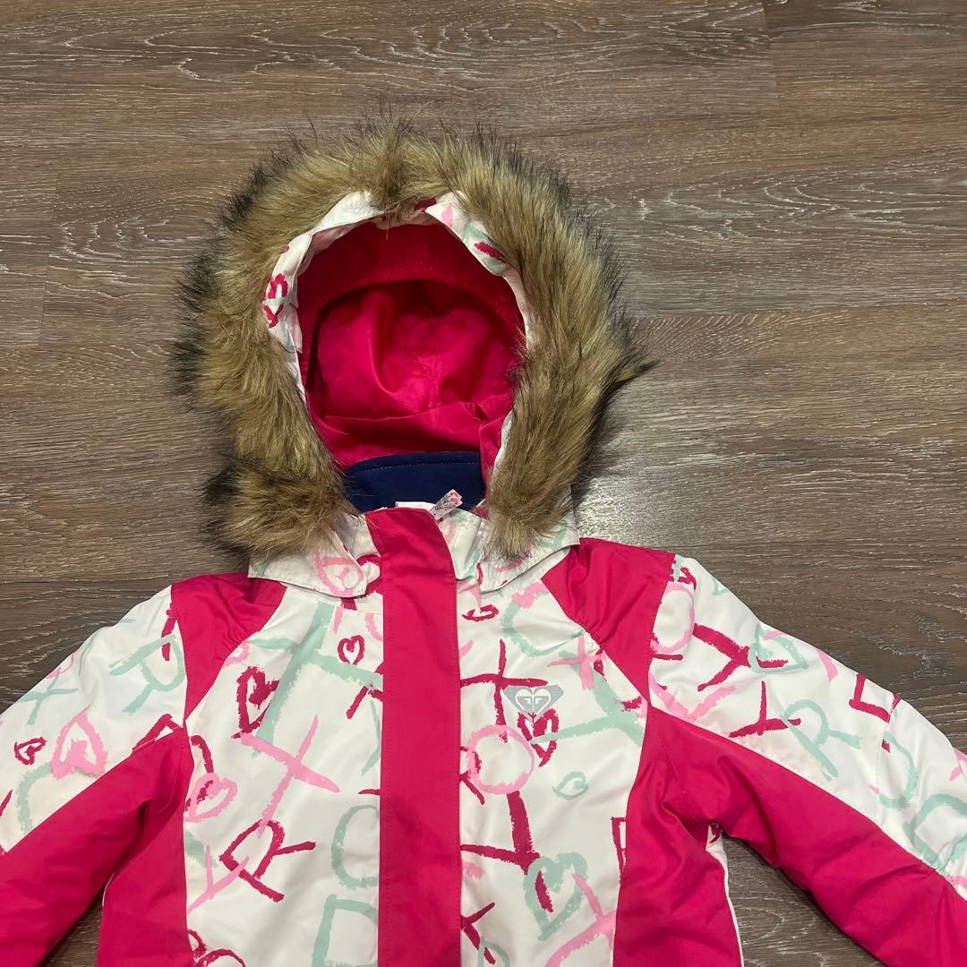 ロキシー　ROXY スキーウェア　6〜7T 120 130つなぎ　雪遊び　女の子