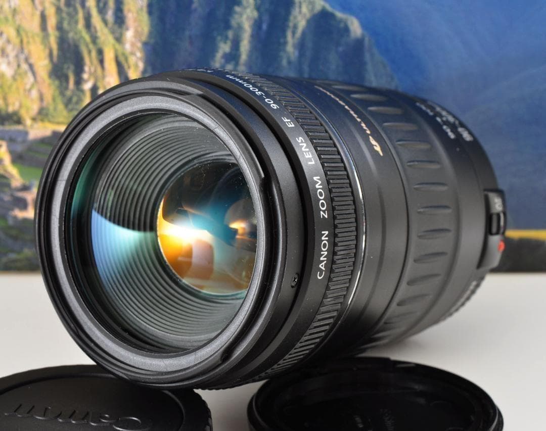 Canon EF 90-300mm USM 望遠ズーム 整備済 フード付キヤノン