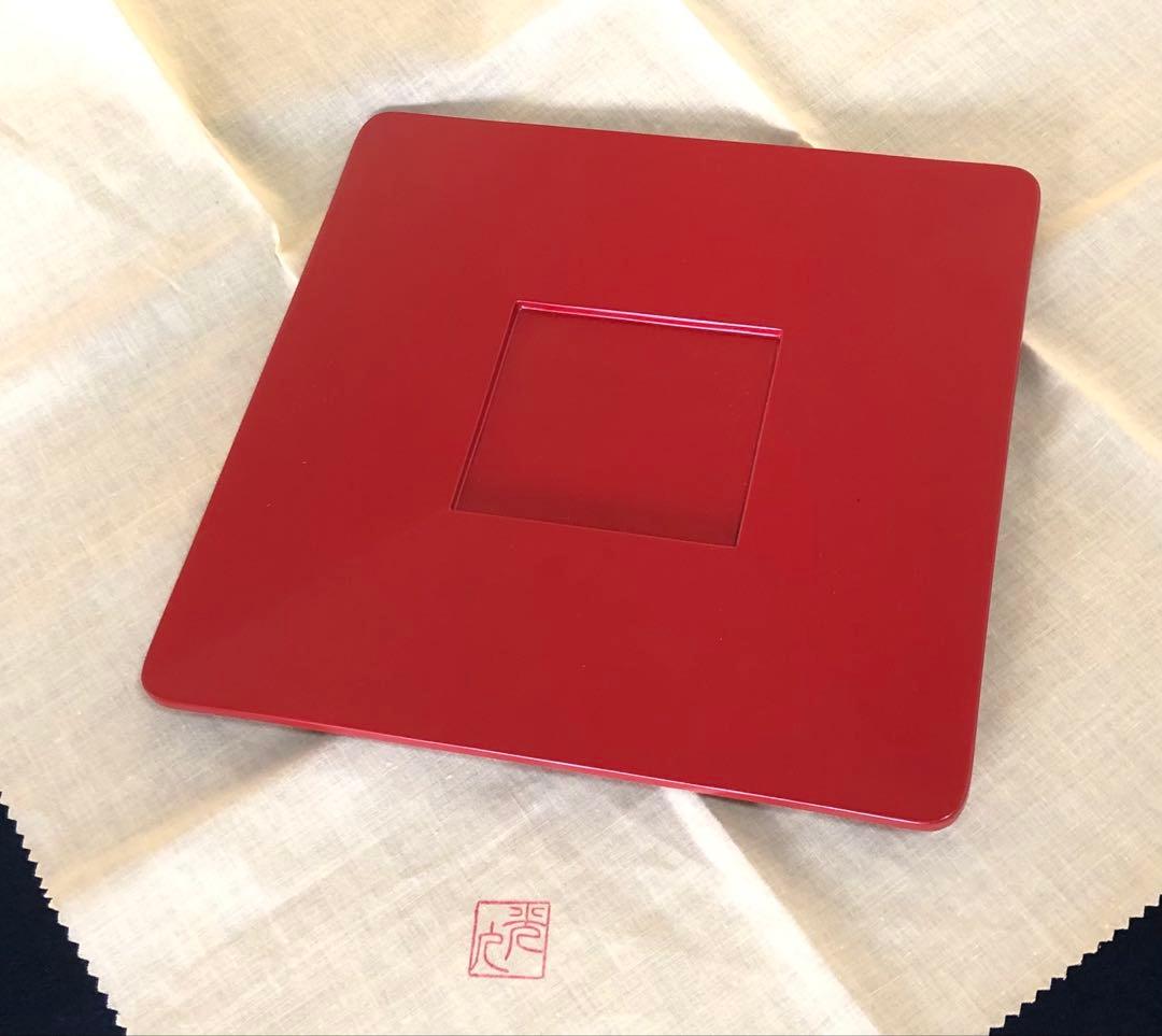 《R》茶道具 曽呂利盆 光入作 木製漆器 共布 共箱 元箱 260203く4