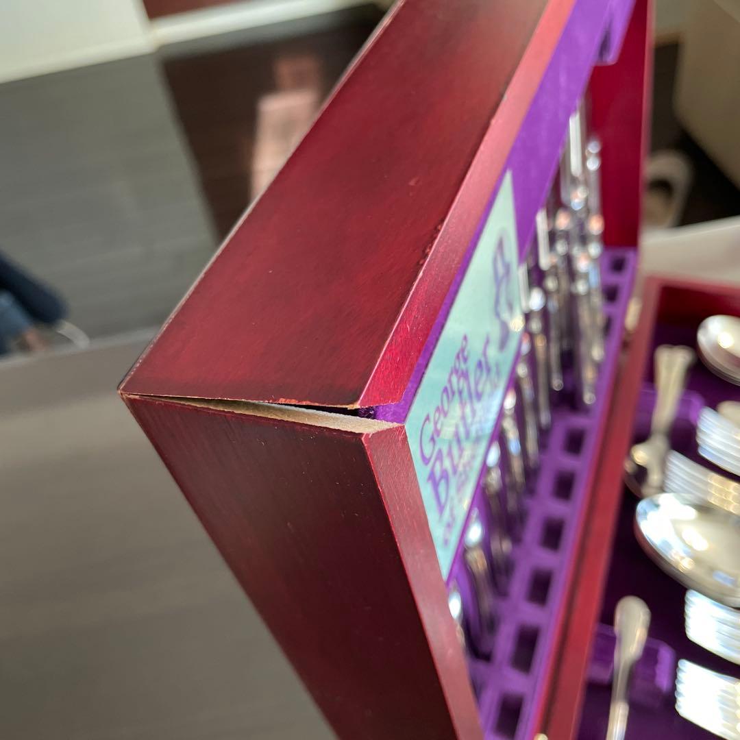 英国製　ジョージバトラー　アーサープライス　カトラリーセット　47本