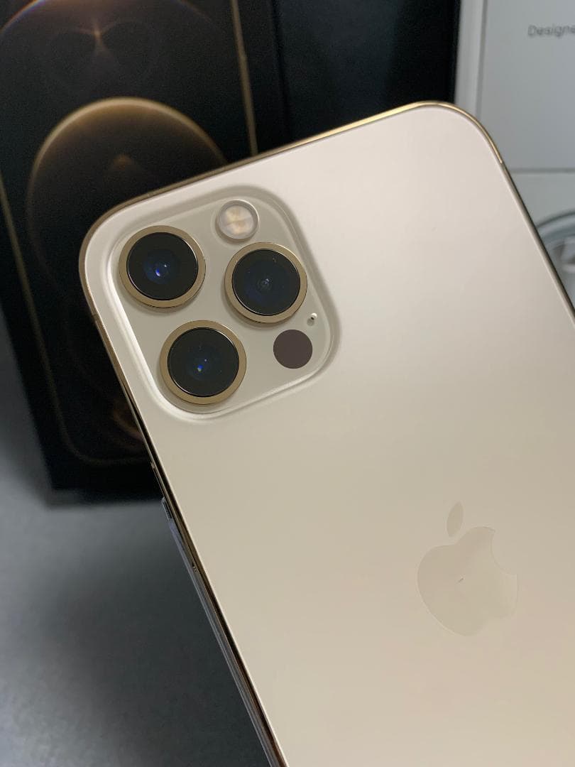 超美品 国内版 SIMフリー iPhone12 Pro 128GB ゴールド色
