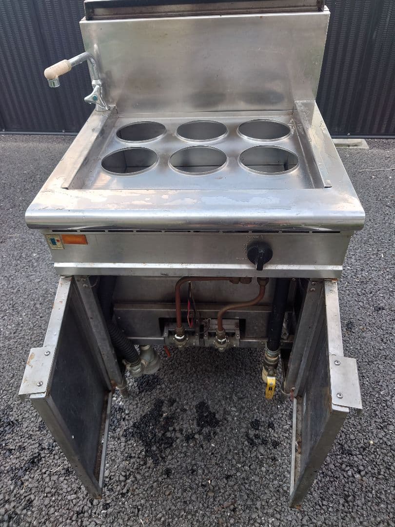 ゆで麺麺器　LPガス　送料込