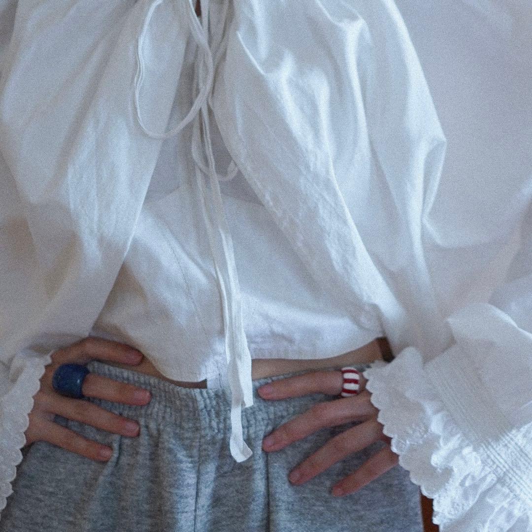 古着屋購入 コットンフリルドロワーズボレロ リメイク 未使用