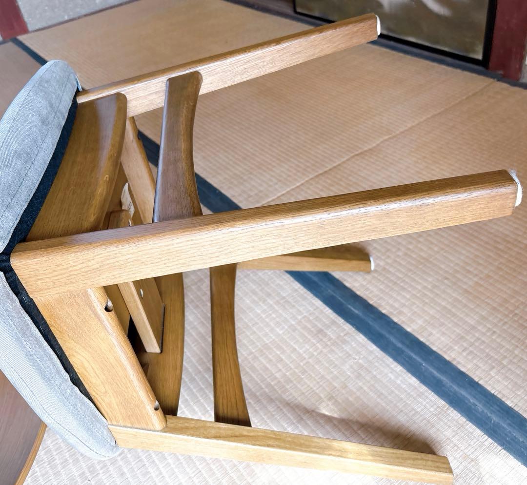 unico DIFE チェア ナチュラル 木製 布張り