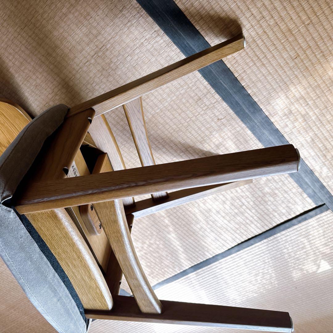 unico DIFE チェア ナチュラル 木製 布張り