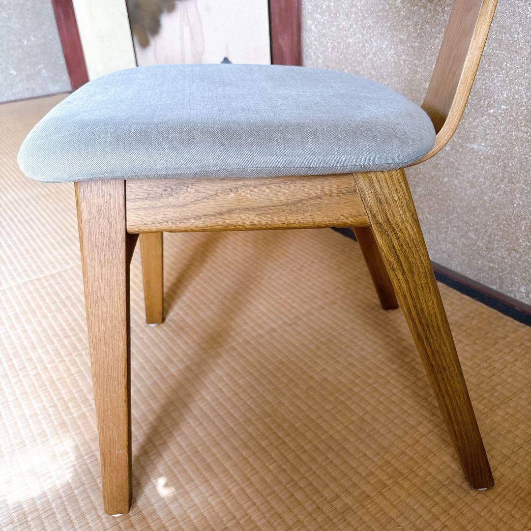 unico DIFE チェア ナチュラル 木製 布張り