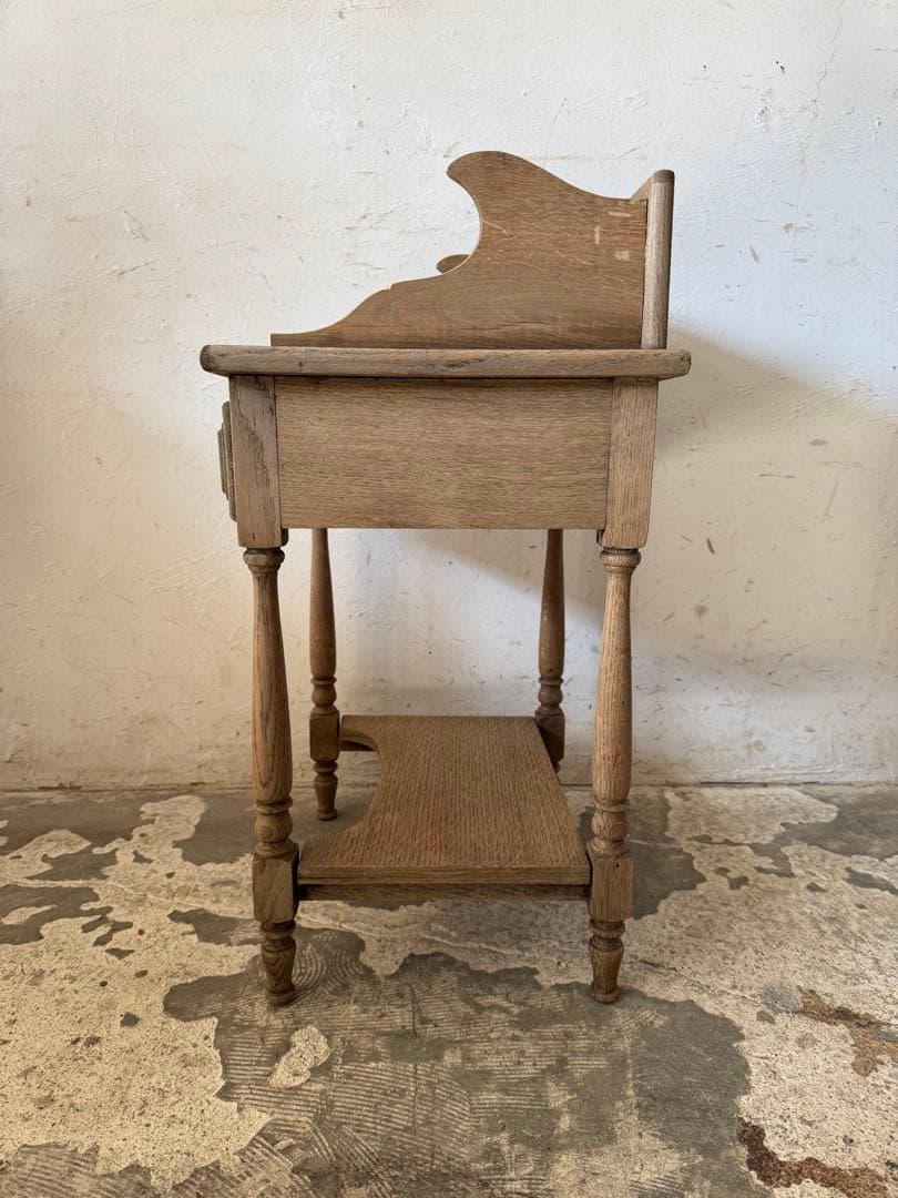 ビンテージ ドロワーサイドテーブル　剥離　no2