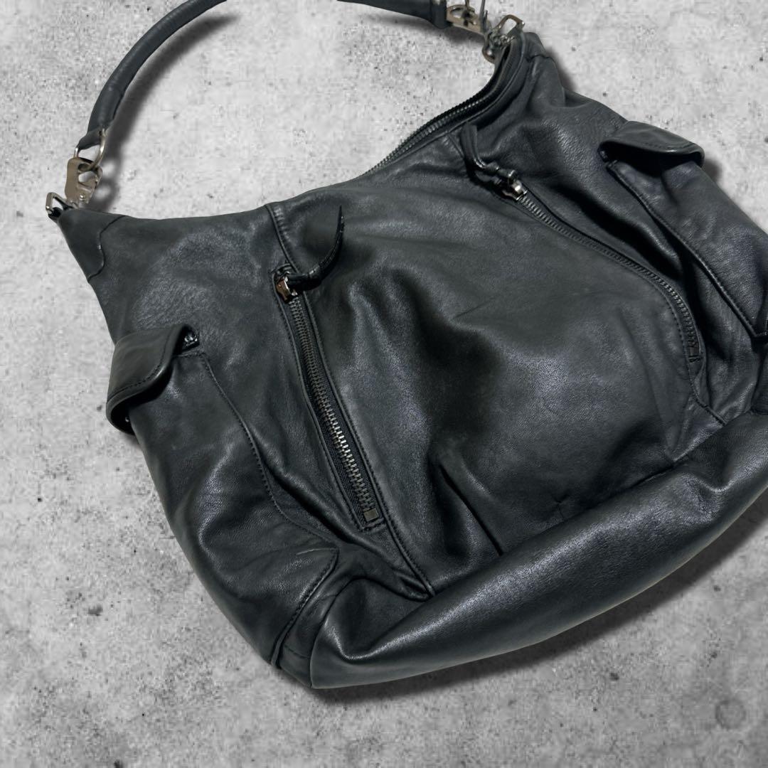 バッグ 00s archive shoulder bag leather grunge